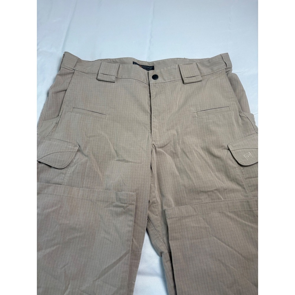 5.11 Tactical Cargo Pants Mens 36x32 Khaki Excellent Ripstop Multi-Pocket - Picture 9 of 12